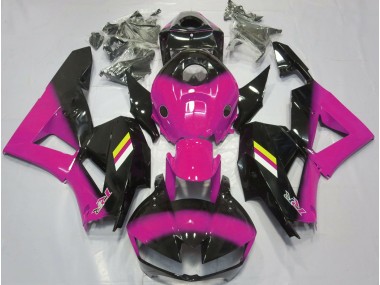 Best 13-23 Gloss Pink and Black Fade Honda CBR600RR Motorcycle Fairings