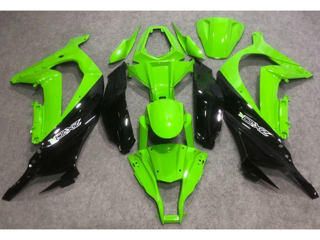 16-19 Bright Green & Green R Kawasaki ZX10R Motorcycle Fairings