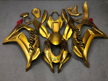 Best 16-19 Gold Kawasaki ZX10R Motorcycle Fairings