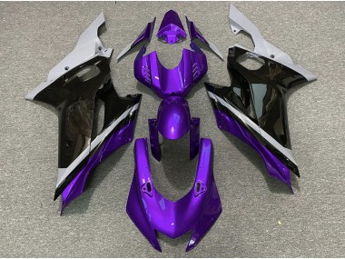 Best 17-21 Cement Black and Purple Yamaha R6 Motorcycle Fairings