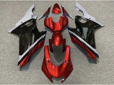 Best 17-21 Cement Black and Red Yamaha R6 Motorcycle Fairings