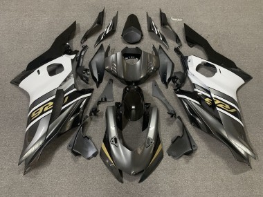 Best 17-21 Gunmetal Grey and Gold Yamaha R6 Motorcycle Fairings