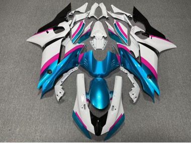 Best 17-21 Light Blue and Pink Yamaha R6 Motorcycle Fairings