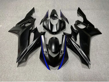 Best 17-21 Matte Black & Blue Accents Yamaha R6 Motorcycle Fairings