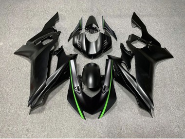 Best 17-21 Matte Black & Green Accents Yamaha R6 Motorcycle Fairings