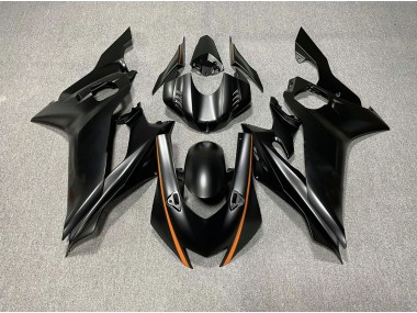 Best 17-21 Matte Black & Orange Accents Yamaha R6 Motorcycle Fairings