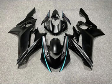 Best 17-21 Matte Black & Teal Accents Yamaha R6 Motorcycle Fairings