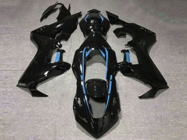 Best 17-23 Gloss Black & Light Blue Lining Honda CBR1000RR Motorcycle Fairings