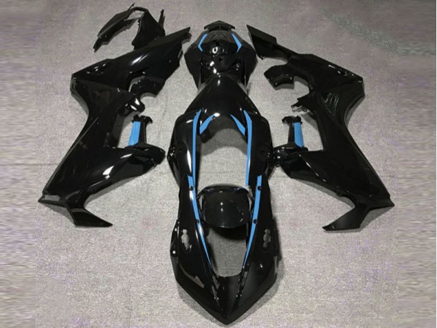 17-23 Gloss Black & Light Blue Lining Honda CBR1000RR Motorcycle Fairings