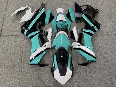 Best 17-23 Gloss Cyan White and Black Honda CBR1000RR Motorcycle Fairings