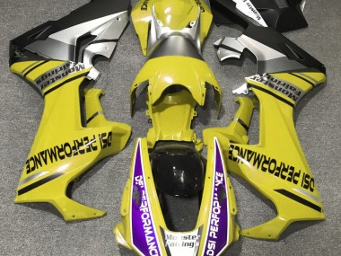 Best 17-23 Gloss Yellow & Purple Honda CBR1000RR Motorcycle Fairings