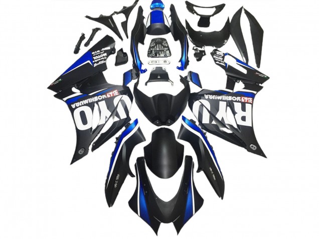 17-23 Matte Black & Blue Suzuki GSXR 1000 Motorcycle Fairings