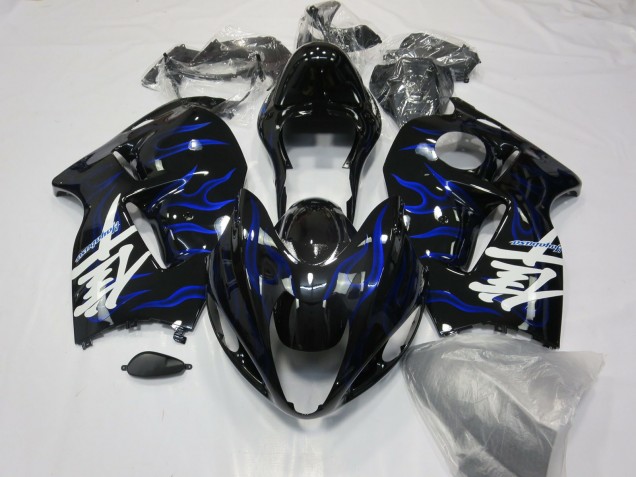 97-07 Blue Swirl Suzuki GSXR 1300 Hayabusa Motorcycle Fairings