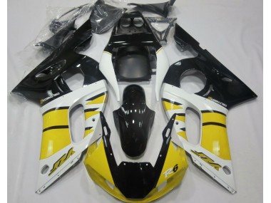 Best 98-02 Gloss Yellow and Black Yamaha R6 Motorcycle Fairings